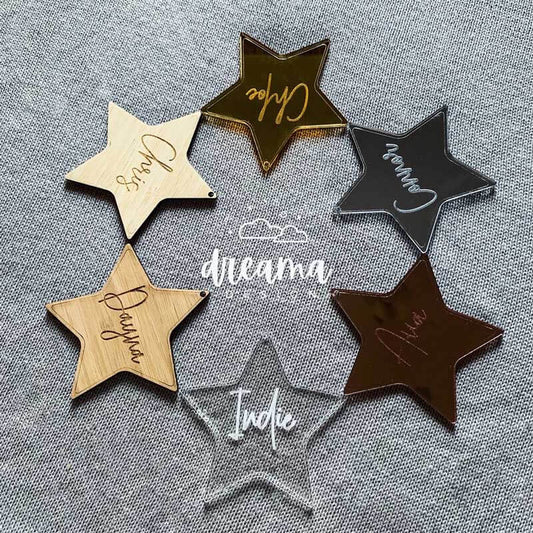 Personalised Star Christmas Baubles