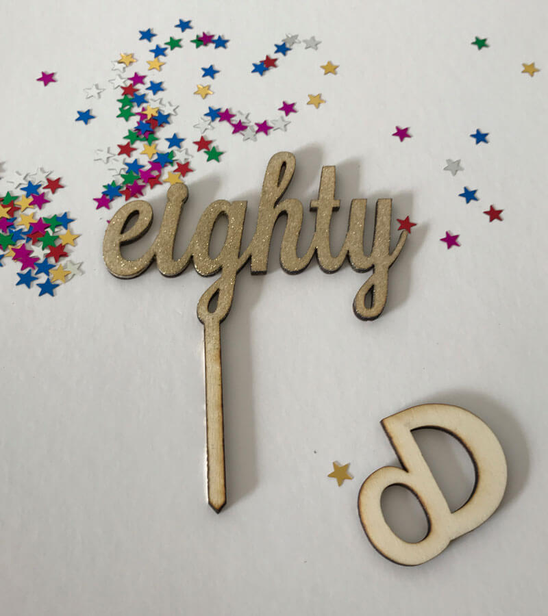 The Number Cake Topper